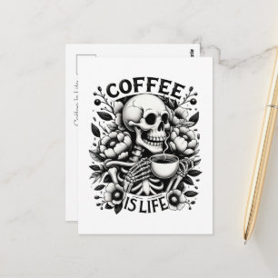 Kaffee Ist Leben Postkarte