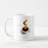 Kaffee ist Lebensbeginn Kaffeetasse (Links)