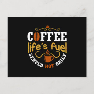 Kaffee ist Lebensenergie Postkarte