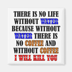 Kaffee ist lebenslustiger Kühlschrankmagnet Kühlsc