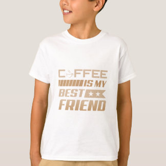 Kaffee ist mein bester Freund – Fettdruck-Kaffee-Z T-Shirt