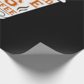Kaffee ist mein Bluttyp Kaffee Geschenkpapier (Ecke)