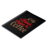 Kaffee ist mein Bluttyp Kaffee Notizblock (Linke Seite)