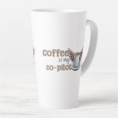Kaffee ist mein Co-Pilot Milchtasse (Rechte Ecke)