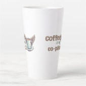 Kaffee ist mein Co-Pilot Milchtasse (Vorderseite)