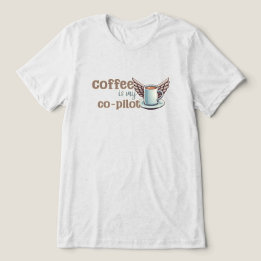 Kaffee ist mein Co-Pilot Tri-Blend Shirt
