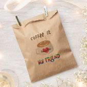 Kaffee ist mein Freund Geschenktütchen (Ausgeschnitten)