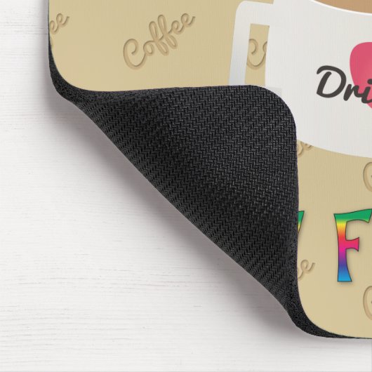 Kaffee ist mein Freund Mousepad (Ecke)