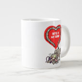 Kaffee ist mein frischer, sonnengebratener Cat-Car Jumbo-Tasse (Vorderseite Rechts)