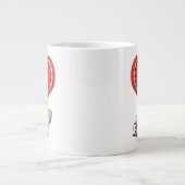 Kaffee ist mein frischer, sonnengebratener Cat-Car Jumbo-Tasse (Vorderseite)