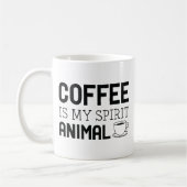 Kaffee ist mein Geist Tier Kaffeetasse (Links)