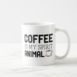 Kaffee ist mein Geist Tier Kaffeetasse
