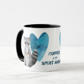 Kaffee ist mein Geist Tierraccoon Tasse (Vorderseite Links)