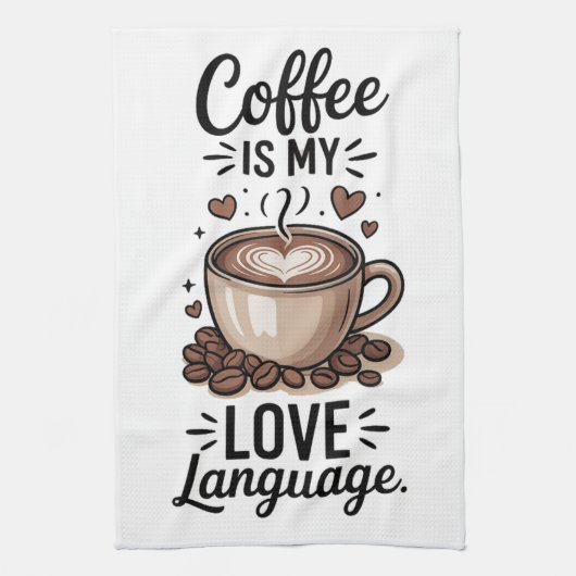 Kaffee ist mein geschirrtuch (Vertikal)