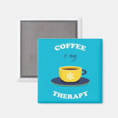 Kaffee ist mein Heilmagnet Magnet (Vorderseite/Rückseite)