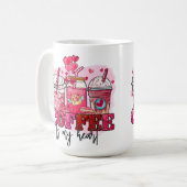 KAFFEE IST MEIN HERZER VALENTINSTAG KAFFEETASSE (Vorderseite Links)