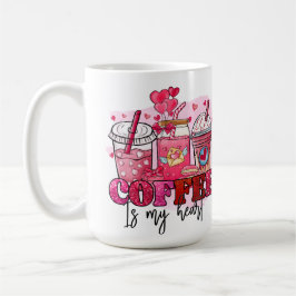 KAFFEE IST MEIN HERZER VALENTINSTAG KAFFEETASSE