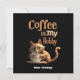 Kaffee Ist Mein Hobby Eine Mischung Aus Leidenscha Einladung