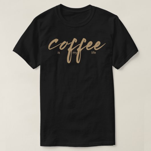 Kaffee ist mein Leben T-Shirt (Design vorne)