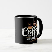 Kaffee ist mein Lieblingsgetränk Tasse (VorderseiteRechts)
