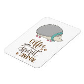 Kaffee ist mein spirituelles Tier Igel Magnet (Linke Seite)