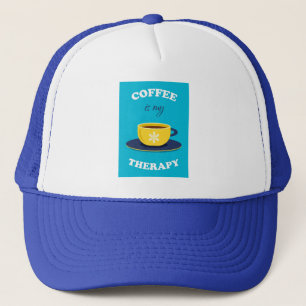 Kaffee ist mein therapeutischer Truckerhut Truckerkappe