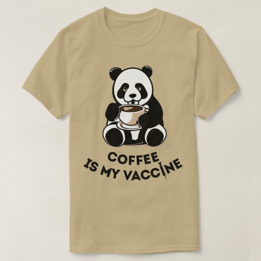 Kaffee ist mein Vaccine Coffeeshop latte Espresso  T-Shirt (Design vorne)
