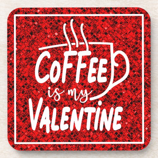 Kaffee ist mein Valentin-60691 Getränkeuntersetzer (Vorderseite)