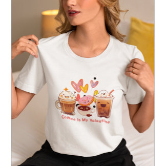 Kaffee ist mein Valentine | Kaffee Valentine T-Shirt