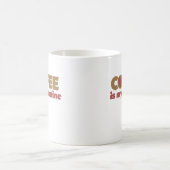 Kaffee ist mein Valentine Kaffeetasse (Mittel)