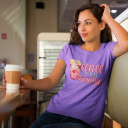 Kaffee ist mein Valentine-Liebe-Kaffee T-Shirt