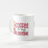 KAFFEE IST MEIN VALENTINE PINK HERZVALENTINS TAG KAFFEETASSE (Vorderseite Links)