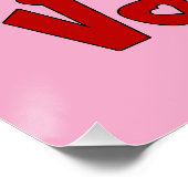 Kaffee ist mein Valentine Poster (Ecke)