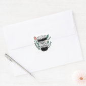 Kaffee ist mein Valentine Quadratischer Aufkleber (Umschlag)