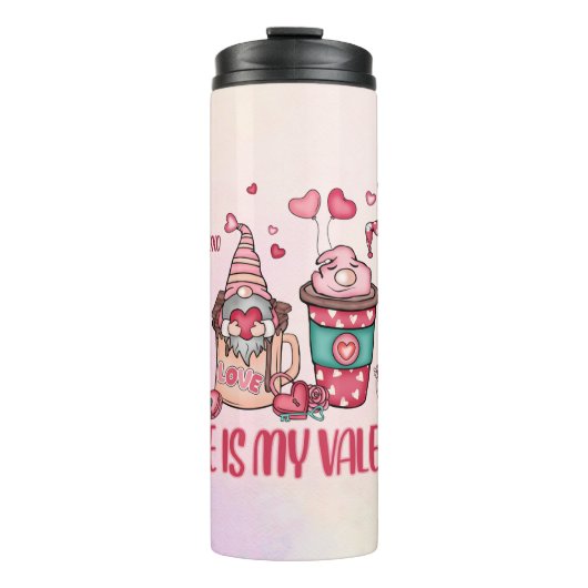 Kaffee ist mein Valentine Thermosbecher (Vorderseite)