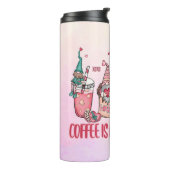 Kaffee ist mein Valentine Thermosbecher (Nach links gedreht)