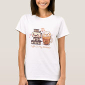 Kaffee ist mein Valentine | Valentiner Kaffee T-Shirt (Vorderseite)