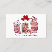Kaffee ist mein Valentine Visitenkarte (Rückseite)