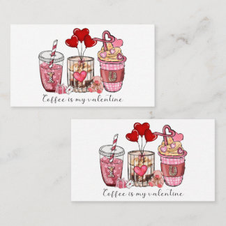 Kaffee ist mein Valentine Visitenkarte