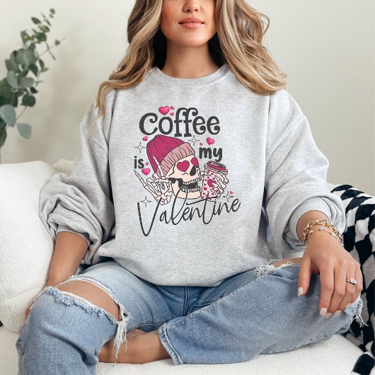 Kaffee ist mein Valentiner, Valentiner Kaffeeliebh Sweatshirt