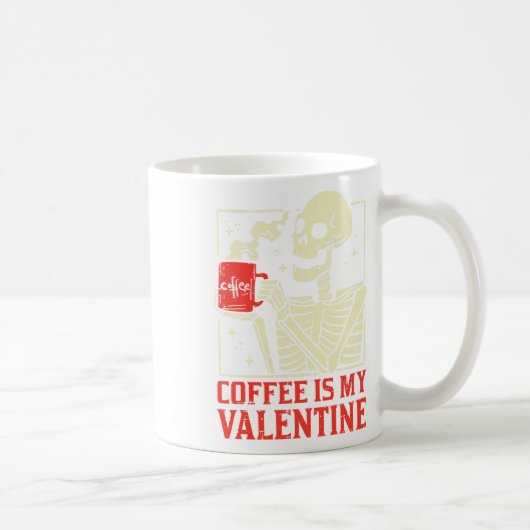 Kaffee ist mein Valentiner Valentinstag Frauen Kaffeetasse (Rechts)