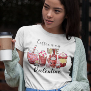 Kaffee ist mein Valentinherz T-Shirt