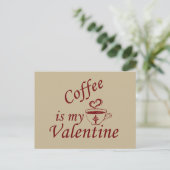 Kaffee ist mein Valentinkomisch Feiertagspostkarte (Stehend Vorderseite)