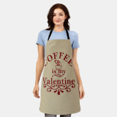 Kaffee ist mein Valentinkomisch Schürze (Getragen)