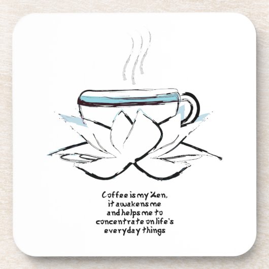 Kaffee ist mein Zen-Untersetzer Untersetzer (Vorderseite)