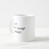 Kaffee ist meine Energie - Funny Physical Tasse (Vorderseite Links)