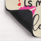 Kaffee ist meine Frau Mousepad (Ecke)