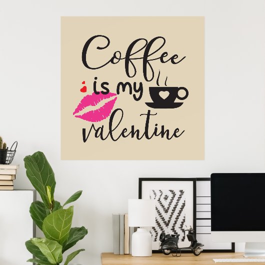 Kaffee ist meine Frau Poster (Heimbüro)