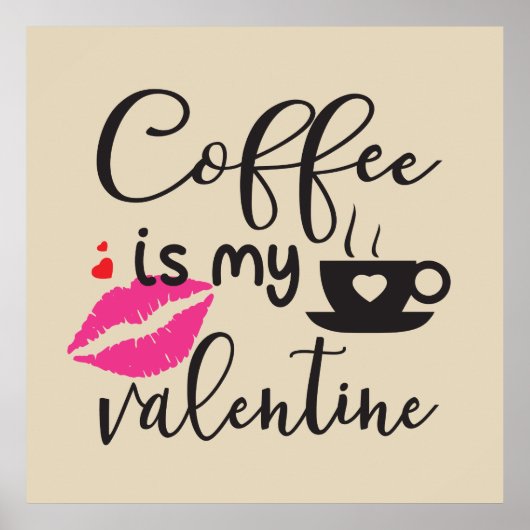 Kaffee ist meine Frau Poster (Vorne)