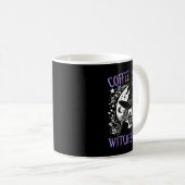 Kaffee ist meine Hexen Brew Retro Halloween Br Kaffeetasse (VorderseiteRechts)